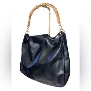 Authentic Vintage Gucci Bamboo Handle Hobo Bag